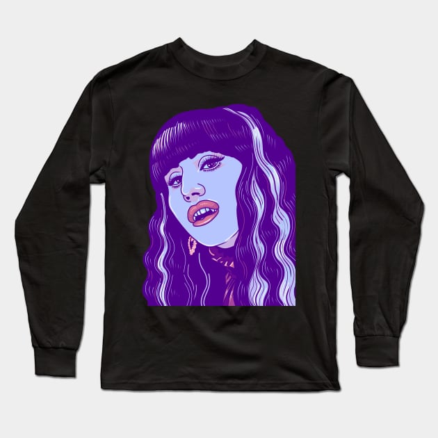 Nadja Long Sleeve T-Shirt by Eyeballkid-